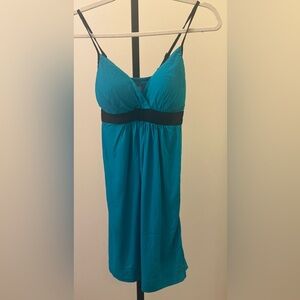 Guess Y2K Turquoise and Black Babydoll Style Camisole TRUE VINTAGE